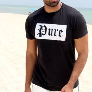 NWT PURE BLOCK LOGO STRETCH - BLACK/WHITE - size Small
